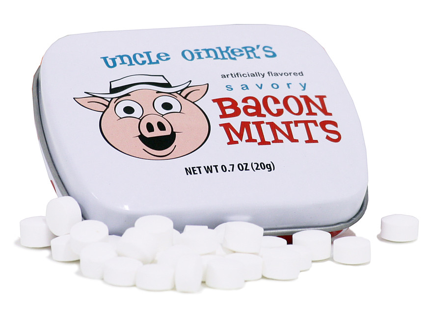 Mintpastiller med baconsmag