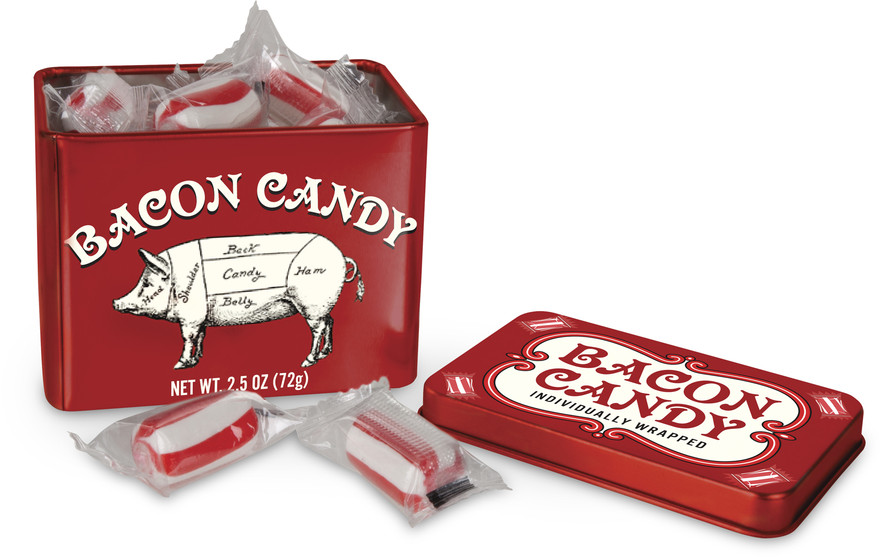 Karameller der smager af bacon