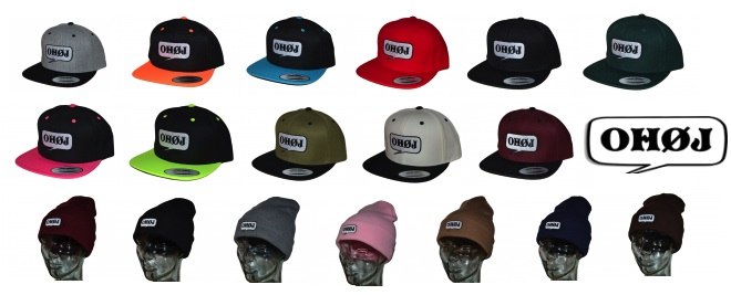 Vi har her fundet de aller fedeste Ohøj caps og Ohøj huer