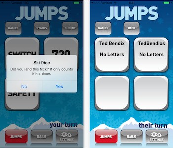 En af flere ski apps til øvede skiløbere