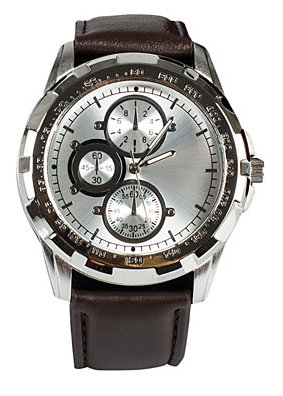 Super billigt og lækkert ur fra River Island Testens 5. plads går til et af mange billige ure fra River Island med brun læderrem