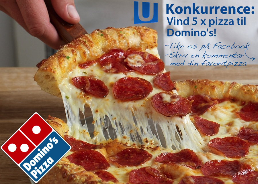 Vind 5 x pizza til Domino's